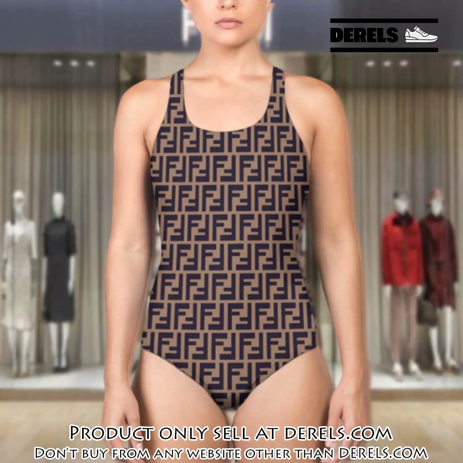 Fendi swimwear beachwear one piece swimsuit osw1052 dr3418683